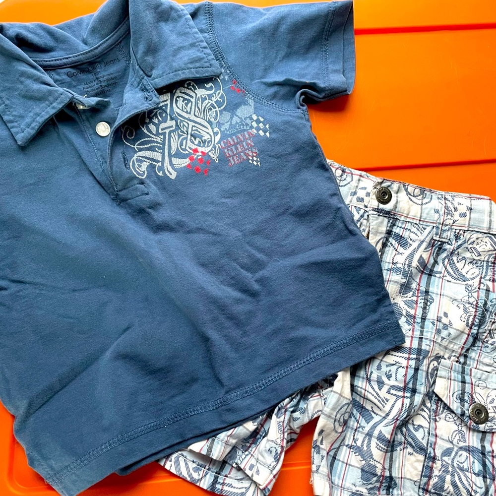 Baby Boy Calvin Klein Summer Set- 18 Months